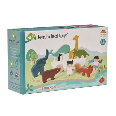 Іграшка з дерева Дружний човен Tender Leaf Toys TL8469, Різнокольоровий