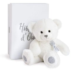 Мягкая игрушка DouDou Медведь Шарми в коробке 24 см белый HO2805