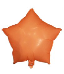 Шарик фольгированный Звезда сатин Оранжевая 55007