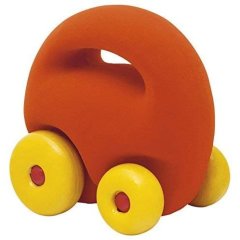 Машинка из каучуковой пены Rubbabu (Рубабу) Талисман оранжевая 24189, Оранжевый