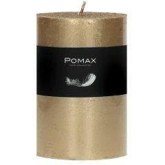 Свеча POMAX, воск, ⌀7xH10 см, шампань, арт.Q218-CHA