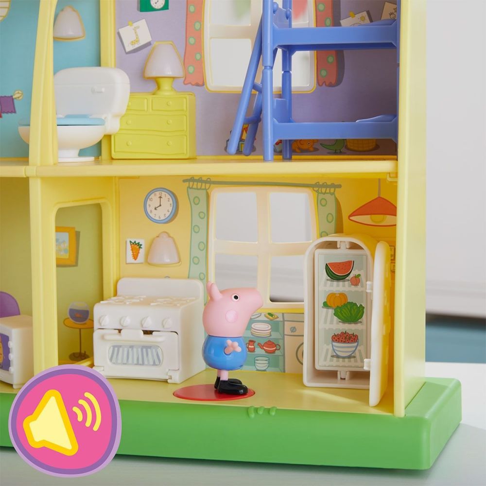 Купить Игровой набор Peppa Коттедж Пеппи день-ночь (3 фигурки, свет, звук)  Peppa Figurines F2188 ➜ Курьерская доставка по Одессе. ➜ Доставка по  Украине. ☎ 0 (800) 330-070, (099) 33-507-12