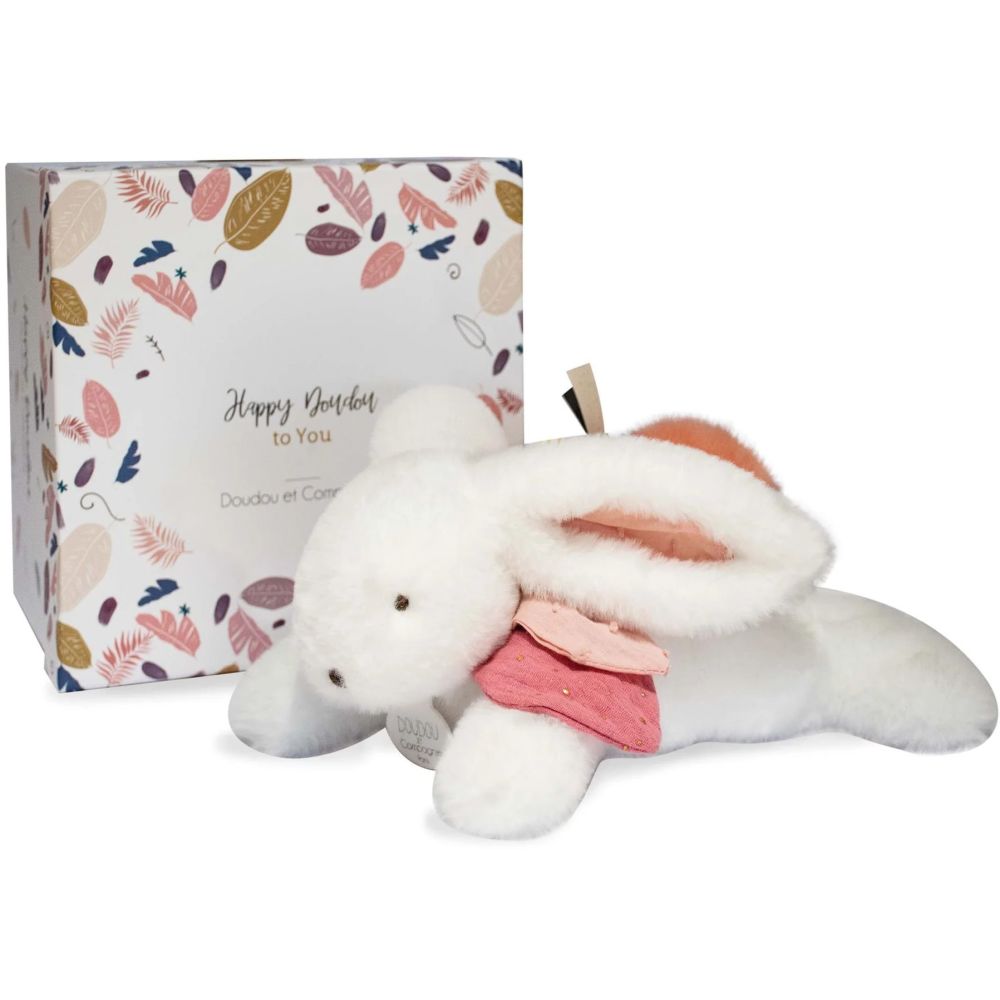 Мягкая игрушка DouDou Зайка Счастливый БОХО, 65 см, DC3855