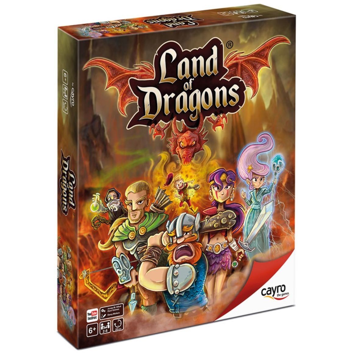 Купить Настольная игра Земля драконов (LAND OF DRAGONS) CAYRO 7052 ➜  Курьерская доставка по Одессе. ➜ Доставка по Украине. ☎ 0 (800) 330-070,  (099) 33-507-12