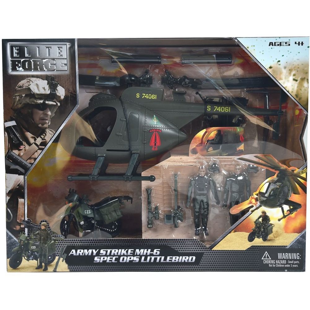 Купить Игровой набор ELITE FORCE МНОГОЦЕЛЕВОЙ ВЕРТОЛЕТ MH-6
