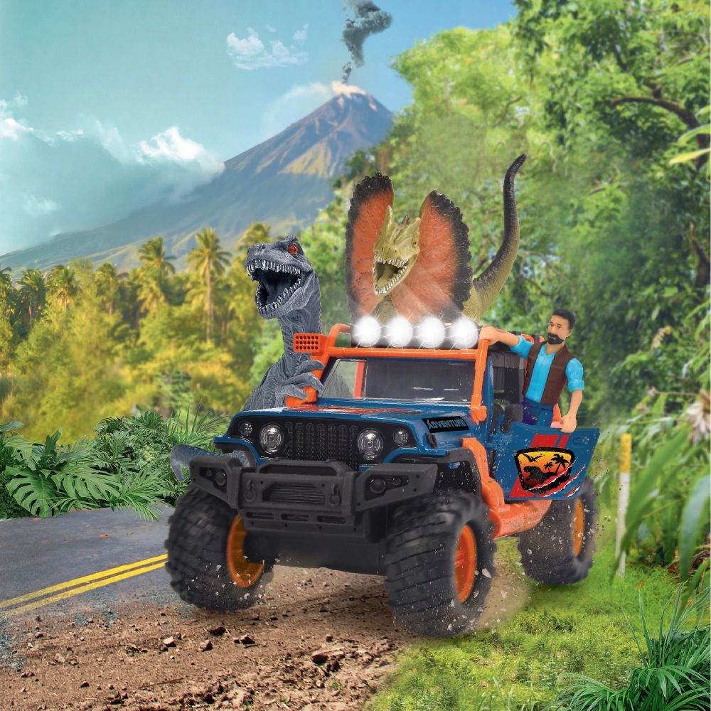 Купить Игровой набор Надзиратель динозавров, джип со