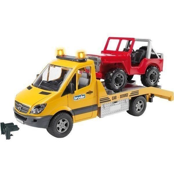 Camion dépannage MB SPRINTER avec Voiture 2535 BRUDER 1/16