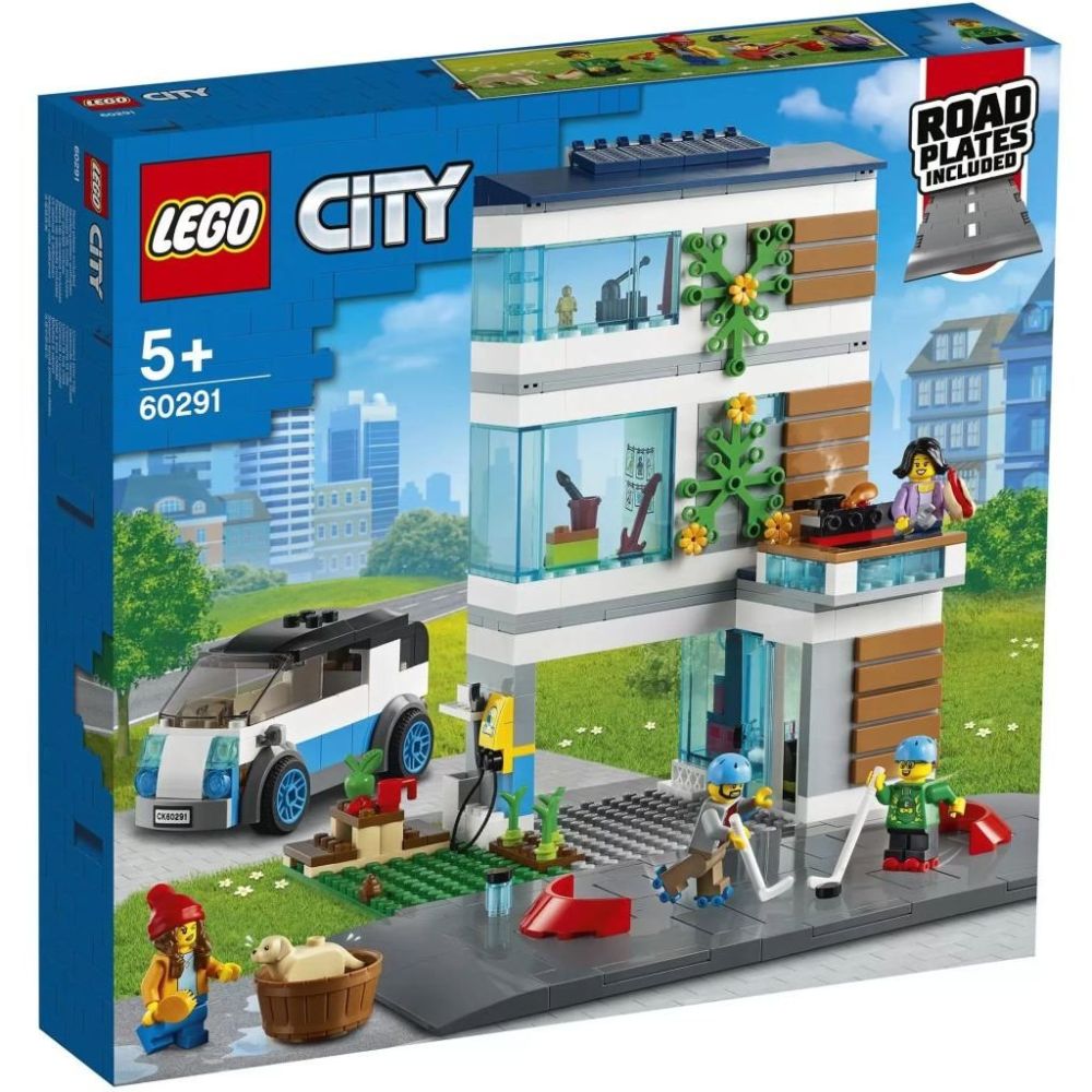 Купить Конструктор LEGO City Современный семейный дом 388 деталей 60291 ➜  Курьерская доставка по Одессе. ➜ Доставка по Украине. ☎ 0 (800) 330-070,  (099) 33-507-12