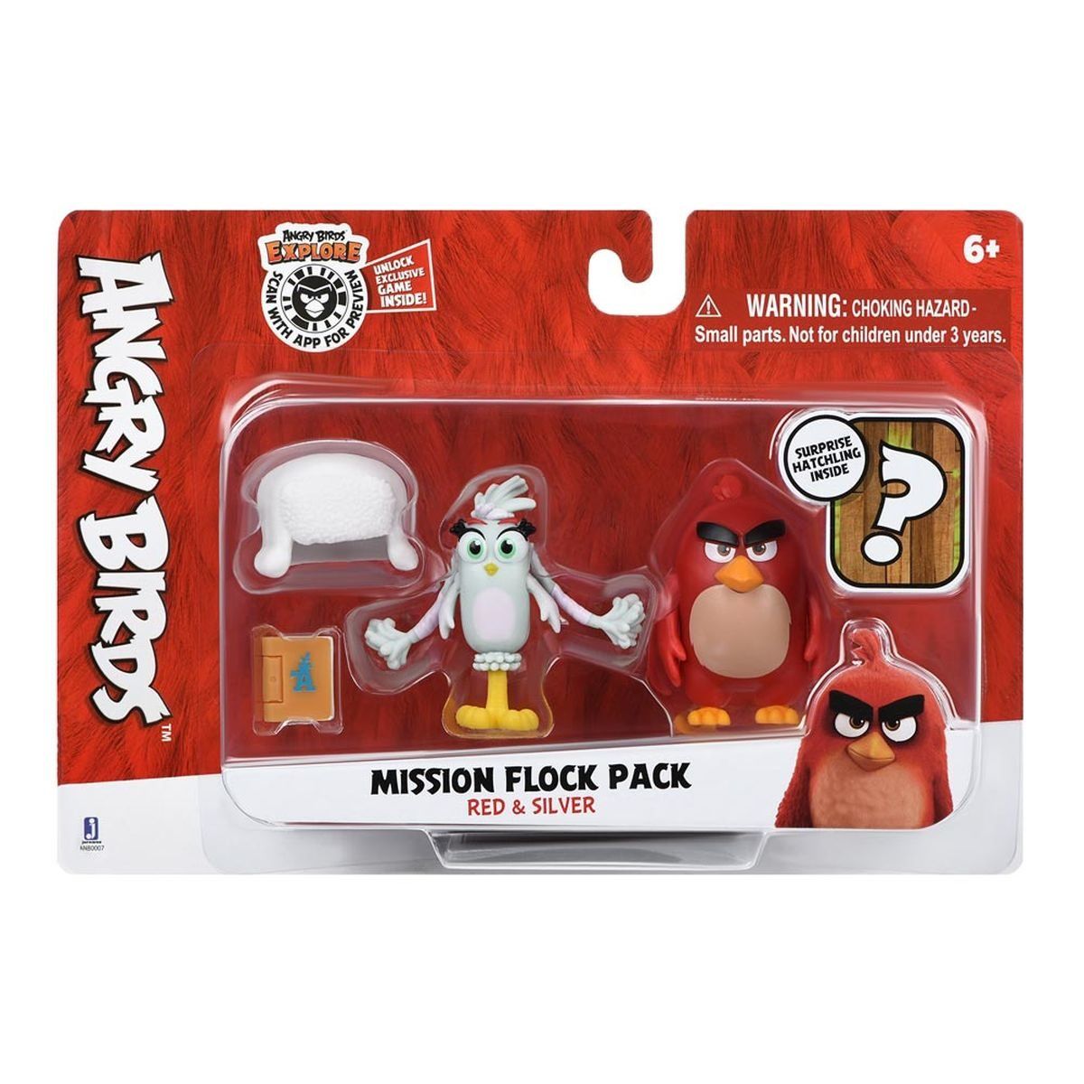 Купить Набор коллекционных фигурок Jazwares Angry Birds ANB Mission Flock  Ред и Сильвер ANB0007 Курьерская доставка по Одессе. Доставка по Украине. 0  (800) 330-070, (099) 33-507-12