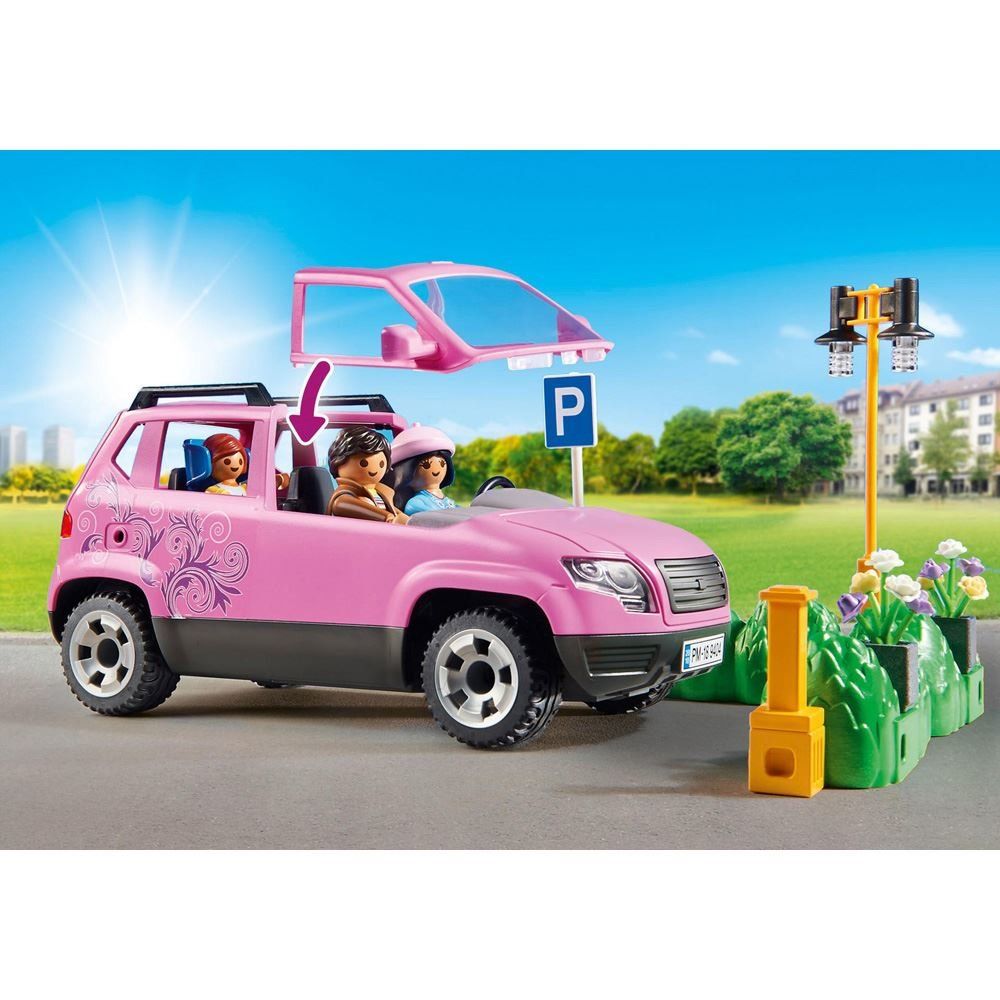 playmobil car pink