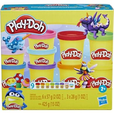 9 баночок з масою для ліплення Play-Doh F7369