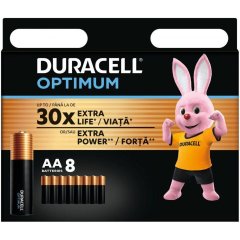 Батарейки алкаліновi Duracell Optimum AA 1х8 шт 5015601