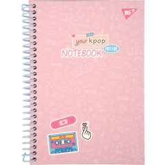 Блокнот YES А5/64 7БЦ спираль K-POP, линия 152024