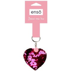 Брелок на ключи с пайетками ENSO (Энсо) СЕРДЕЧКО 9210225