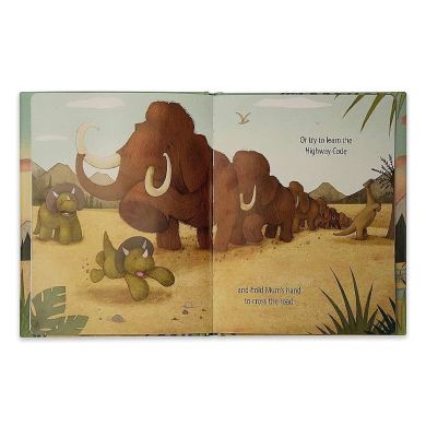 Книга Jellycat Динозаври кльові BK4DC, Різнокольоровий