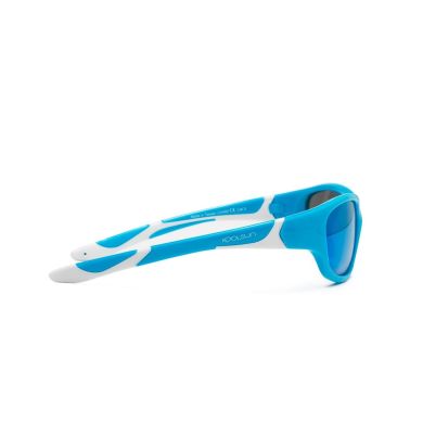 Детские солнцезащитные очки бирюзово-белые серии Sport (размер: 6 и ) Koolsun KS-SPBLSH006