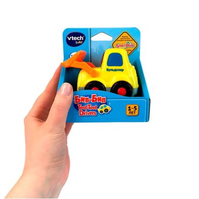 Розвивальна іграшка Vtech Біп-Біп Toot-Toot Drivers Бульдозер озвучений російською 80-151826, Жовтий