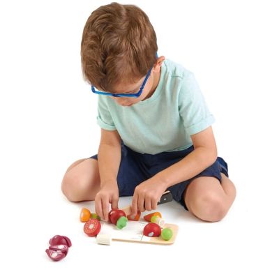 Игрушка из дерева Мини-обрабатывающая доска с овощами Tender Leaf Toys TL8274