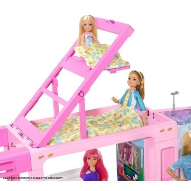 Игровой набор Барби Кемпер-трансформер для путешествий Barbie Барби 3-in-1 GHL93
