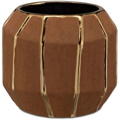 Кашпо Kintsugi маленькое (S) какао 15x15x13 Rituali Domestici U31266042A1B