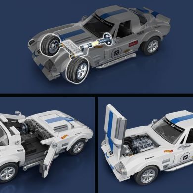 Коллекционная машинка-конструктор Corvette Grand Sport серии Elite Mattel Brick Shop JGR31