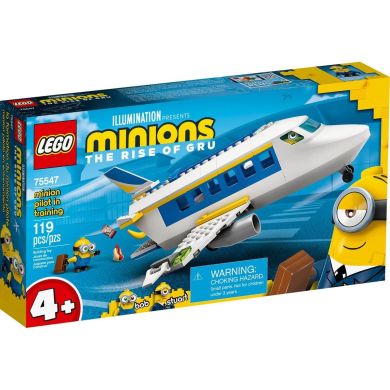 Конструктор Миньон-пилот на тренировке Lego Minions 119 деталей 75547