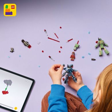 Конструктор Залізна людина та Бойова Машина проти Хаммер Дронів LEGO Super Heroes 76320