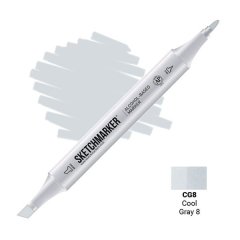Маркер спиртовой двухсторонний Sketchmarker Cool Gray SM-CG08