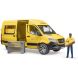 Набор игрушечный автомобиль Mercedes Benz Sprinter курьер DHL с фигуркой Bruder 02671