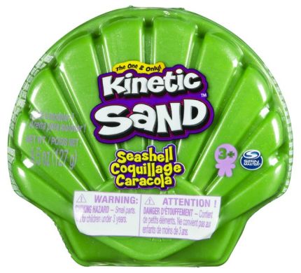 Набір кінетичного піску для дитячої творчості Kinetic Sand Ракушка Зелена 71482G