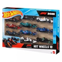 Набор из 10 базовых машинок Формула 1 Hot Wheels JMM24