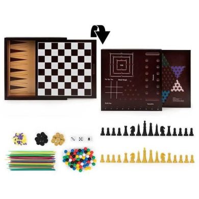 Набір з 10 класичних ігор у дерев’яній коробці SM98376/6065366