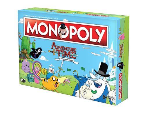 Настольная игра Hobby World Монополия Adventure Time (Монополия Время приключений) 8+ А87891210