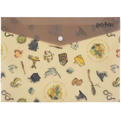 Папка на кнопці А4 ,Гаррі Поттер Kite HP25-244-1