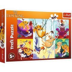 Пазлы 100 Lion King Мужской Король Лев Trefl 16478
