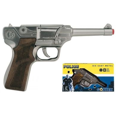 Іграшковий револьвер Gonher Police, 8-зарядний 124/0