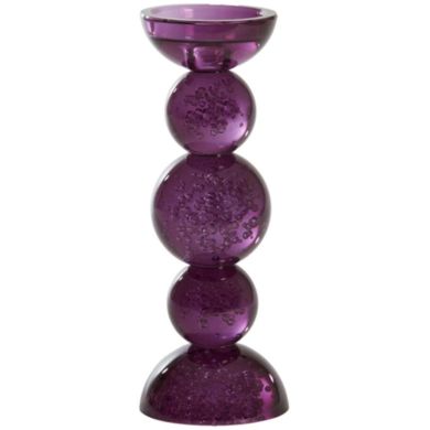 Подсвечник &Oslash;9,5x15,5 см ITINGA, стекло BUBBLE, фиолетовый Light&Living 6073887