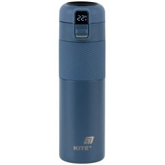 Термос с термодатчиком 450 мл, синий Kite K25-1227-2