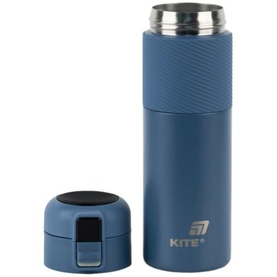 Термос з термодатчиком 450 мл, синій Kite K25-1227-2