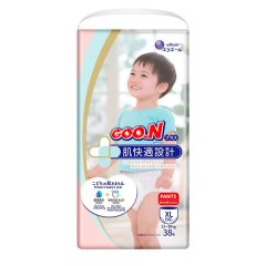 Трусики-подгузники японские Goo.N Plus для детей 12-20 кг (размер Big (XL), унисекс, 38 шт) 843341 4902011843415
