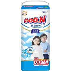 Трусики-подгузники GOO.N Slim & Comfortable для детей 15-25 кг (размер 6(XXL), унисекс, 36 шт) 21001094, XXL
