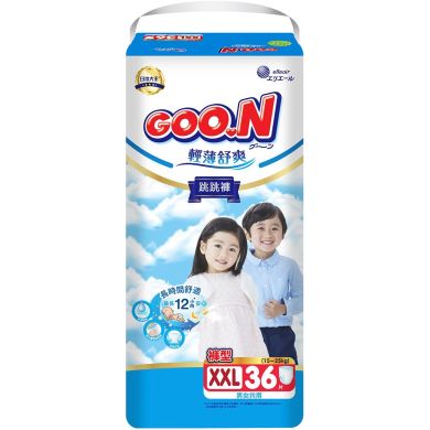 Трусики-подгузники GOO.N Slim & Comfortable для детей 15-25 кг (размер 6(XXL), унисекс, 36 шт) 21001094, XXL