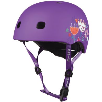 Защитный шлем MICRO фиолетовый с цветами (52-56 cm, M) AC2138BX