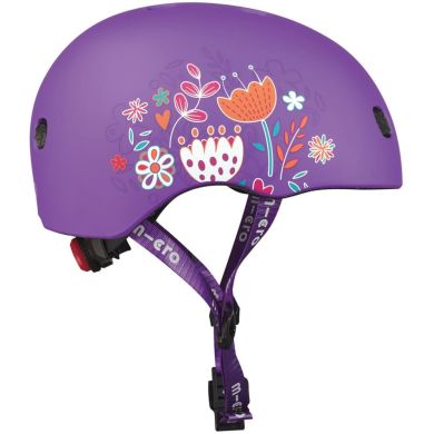 Защитный шлем MICRO фиолетовый с цветами (52-56 cm, M) AC2138BX