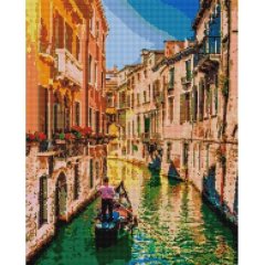 Алмазна мозаїка По каналах Венеції 40х50 см Brushme DBS1023