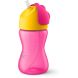 Чашка з трубочкою Philips Avent від 12 місяців рожева з жовтим 300 мл SCF798/02, Рожевий