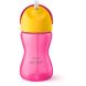 Чашка с трубочкой Philips Avent от 12 месяцев розовая с желтым 300 мл SCF798/02, Розовый