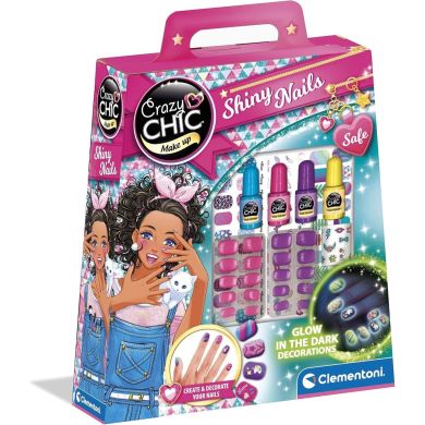 Детский набор для маникюра Clementoni Shiny Nails, серия Crazy Chic 18689