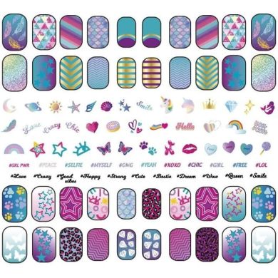 Детский набор для маникюра Clementoni Shiny Nails, серия Crazy Chic 18689
