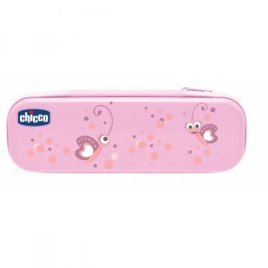 Дорожный набор Chicco: зубная щетка + зубная паста 50 мл розовый 06959.10